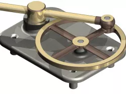 Plane Crank Slide with Pendulum