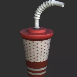 Plastic Drinking Cup 3D model