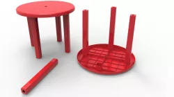 Plastic Table Model 01