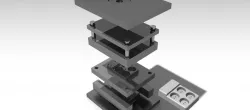 Power strip upper frame with its plastic mold