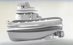 RC Harbour Tug for 3D Printing