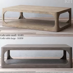 RH MARTENS RECTANGULAR COFFEE TABLE 3D model