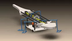 Salamander Crawling Robot with One Motor - Real simulation