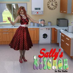 Sallys Kitchen for DAZ Studio 3D model