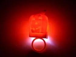 Scanned illuminated jack o lantern ring