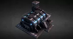 Sci-Fi Barracks Low-poly  3D model