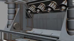 Sci-fi Corridor section 3 3D model