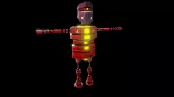 Sci-fi Robot Low-poly  3D model