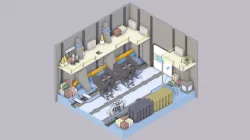 Sci-Fi Room Low-poly  3D model
