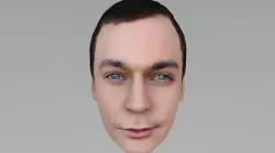 Sheldon Cooper Big Bang Theory Jim Parsons 3D model