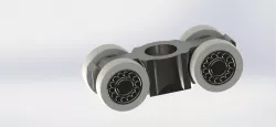 Sliding door roller