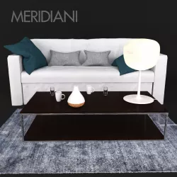 Sofa Meridiani Law 3D model