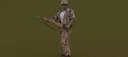 Soldier 3D model