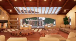 Spanish Modern Modular Villa Assets - Furniture kit Low-poly  3D model