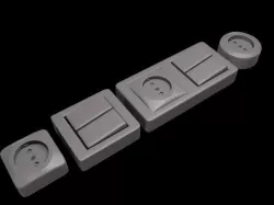Switch socket 3D model