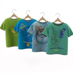 T shirt for a boy 3D model