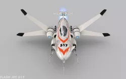 The Shark Rider 2 Flash Jet 517   3D model