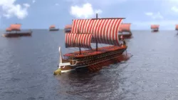 Trireme Greek Warship 3D model