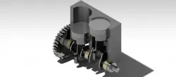 Two Cylinders Engine Design