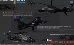 VAH-318 Military Helicopter 3D Models Low-poly  3D model