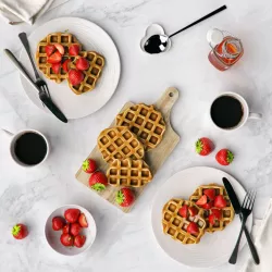 Waffles breakfast 3D model