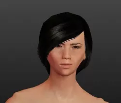 woman sitting pose Low-poly  3D model