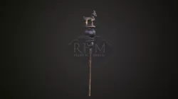 5 - Ornamental Pin with a Goat Figurine
