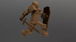 Cardboard Knight - Run Cycle