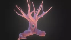 Dead Tree Hand Painted
