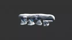 Fantasy Stylized Icy Cave