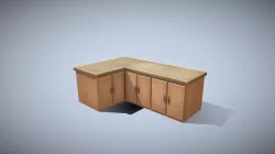Game ready Kitchen cabinets (lowpoly)
