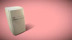 game ready Low Poly Fridge