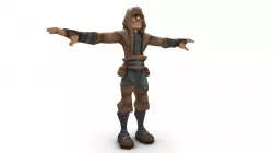 Hand-Painted Low Poly Character Rogue / Assassin