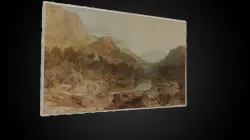 JMW Turner's 'Borrowdale, Rosthwaite Bridge...'