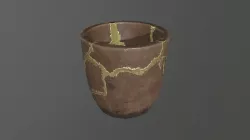 Kintsugi: Brown Tea Cup