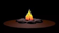 Low Poly Campfire