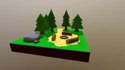 Low Poly Campsite