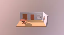 Low Poly Hunter and hunted (Hitman Contracts)