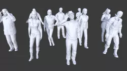 Low Poly People Collection 10