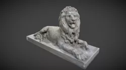 Palace of Justice lobby lion