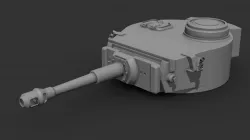Panzer VI Ausf. E Tiger turret with 105mm