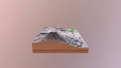 Popocatépetl volcano glb file
