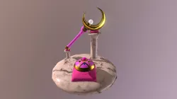 Sailor Moon Crescent Moon Wand And Compact