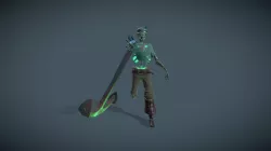 Skeleton Anchor Pirate