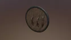 Skyrim Iron Shield Tris_3636 Low_poly