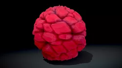 Stylized Ground Red PLEXUS GAME 3D ASSET STORE