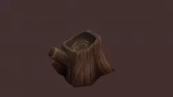 Tree Stump | Hand Painted