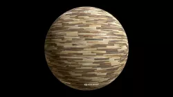 Wood Paneling Teak Mosaic 001
