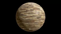 Wood Paneling Teak Mosaic 002