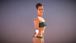 Beach Woman Bikini Standing Yvette Couple